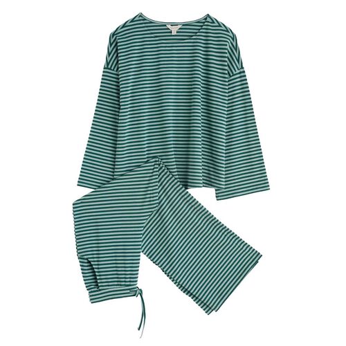 Seasalt Cornwall Dream Pyjamas Obliques Dark Wreckage Sardine